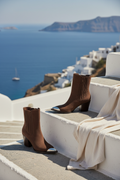 Boho Western Boot – Braun & Silber – LACLARA mediterrane Mode