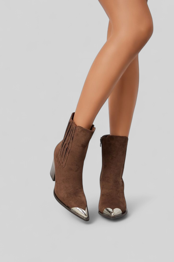 Boho Western Boot – Braun & Silber – LACLARA mediterrane Mode