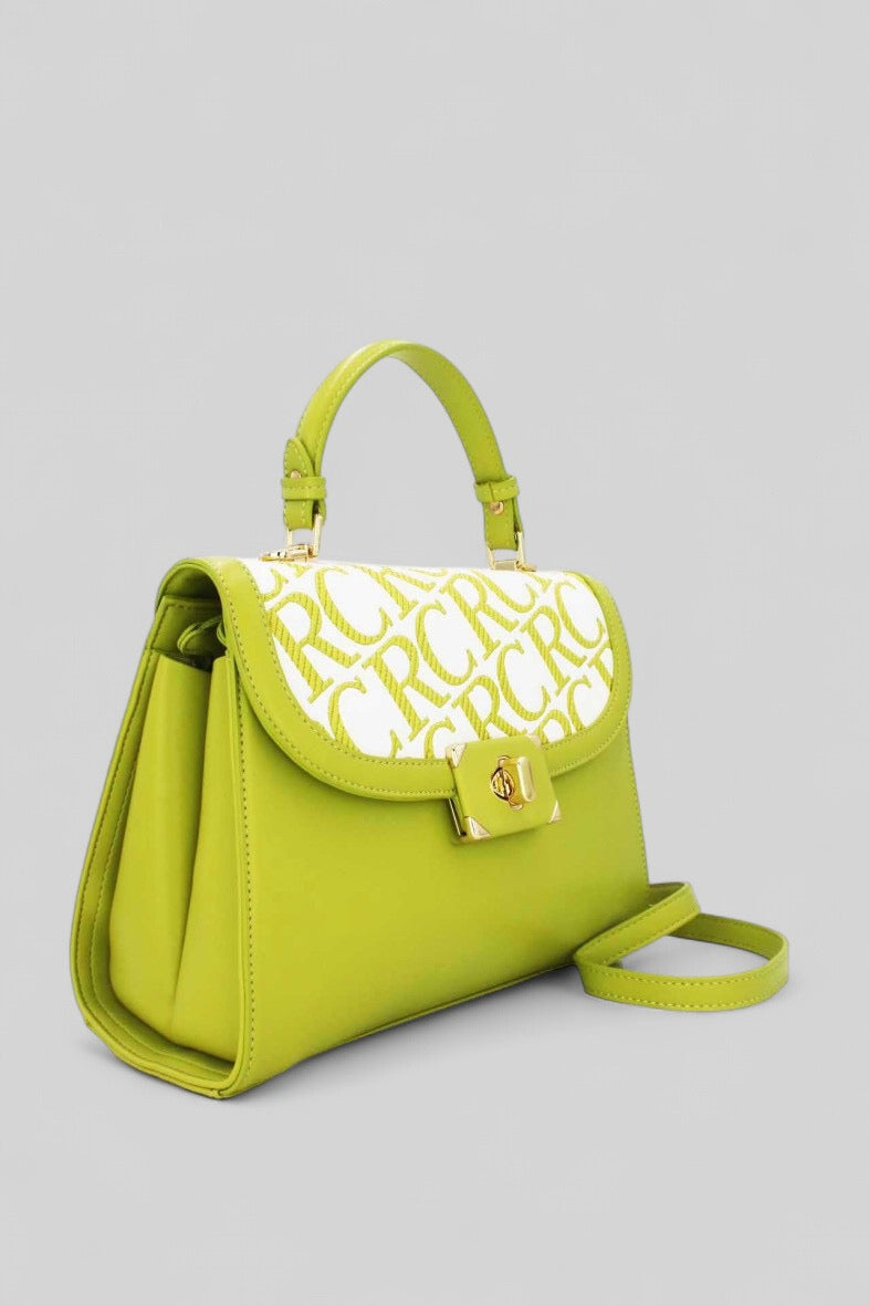 „Limone“ Handtasche — Limonengelb & Monogramm – LACLARA mediterrane Mode