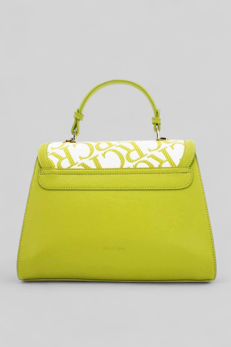 „Limone“ Handtasche — Limonengelb & Monogramm – LACLARA mediterrane Mode