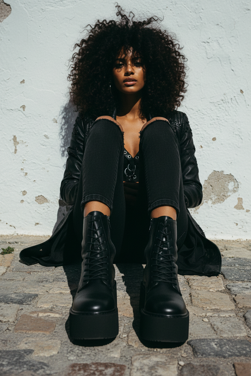 Plateau Stiefel Boots – LACLARA mediterrane Mode