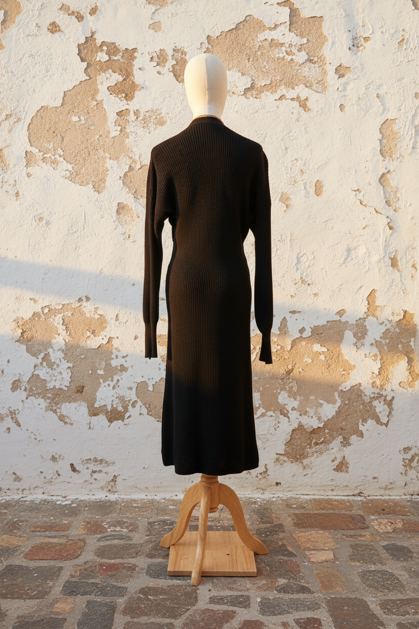 Strickkleid mit Model