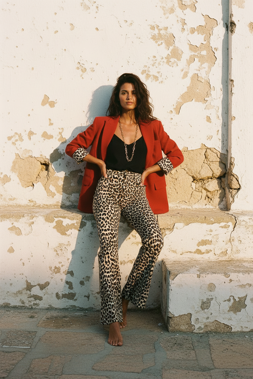 Roter Blazer – Lookbook Shot