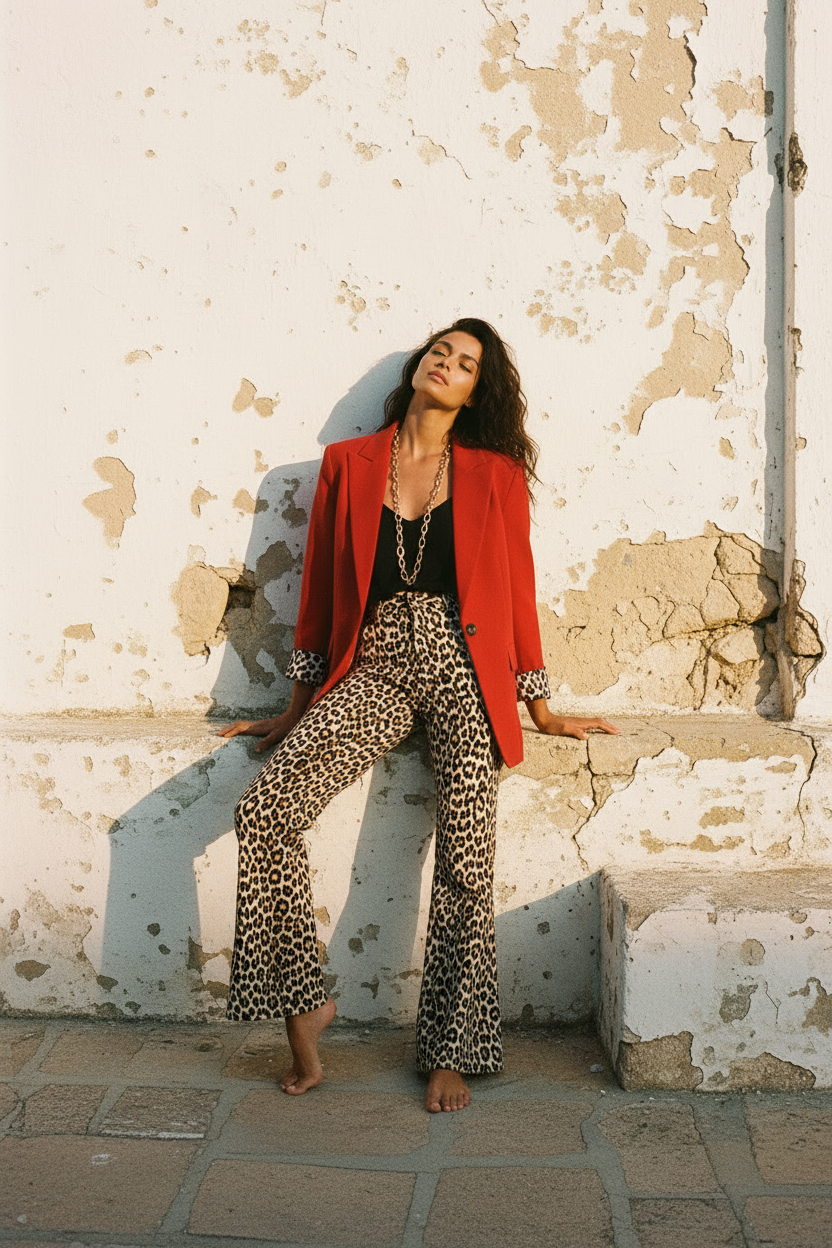 Roter Blazer – Lookbook Shot