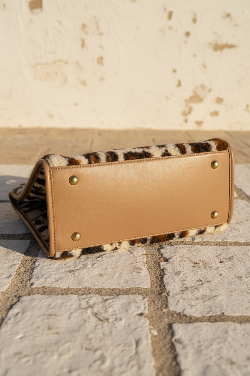 Rive Gauche Bag – Model hält Tasche mit beiden Händen