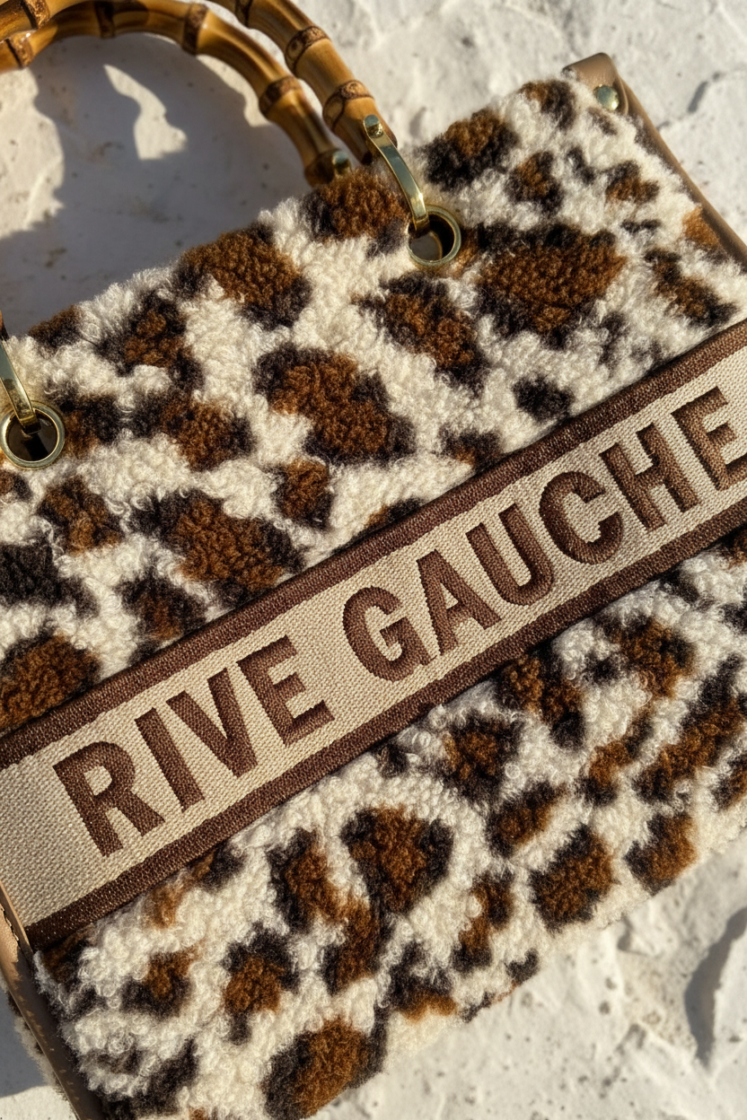Rive Gauche Bag – Detail Teddy Oberfläche close-up