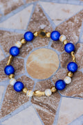 Armband „Blauer Meeres-Lichtling“ — Glücksbringer Fisch – LACLARA mediterrane Mode