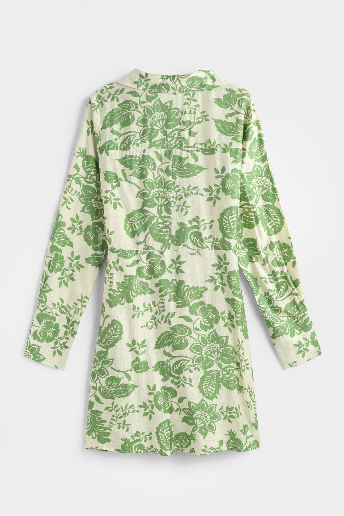 Wickelkleid Grün Blumenprint – LACLARA mediterrane Mode