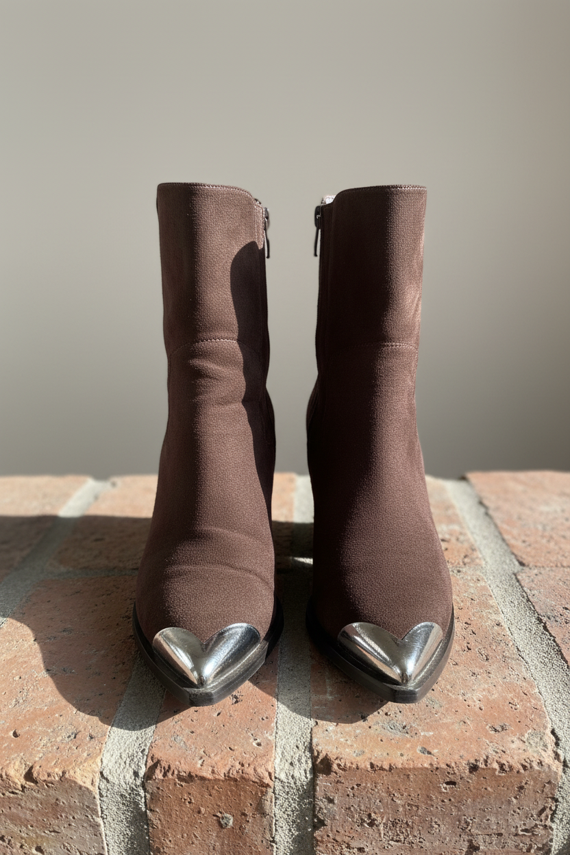 Boho Western Boot – Braun & Silber – LACLARA mediterrane Mode