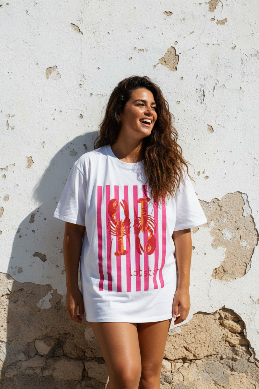 Lobster Oversized Shirt – LACLARA mediterrane Mode