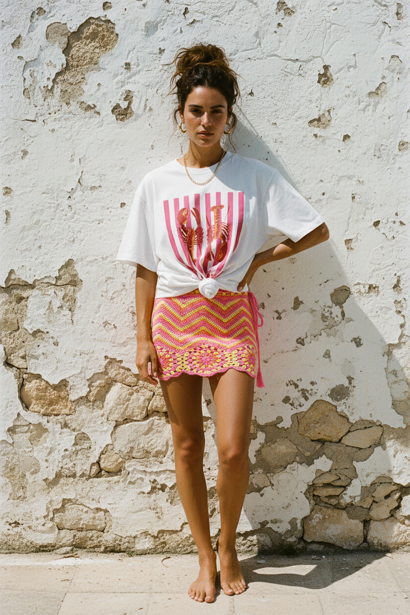 Lobster Oversized Shirt – LACLARA mediterrane Mode