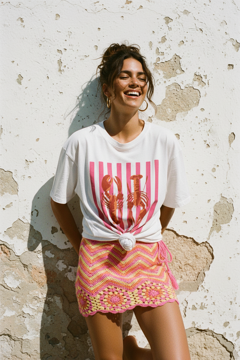 Lobster Oversized Shirt – LACLARA mediterrane Mode