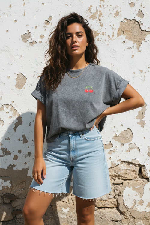 Cherry Gang Oversized Shirt – LACLARA mediterrane Mode