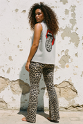 Oversize Denim Weste – Leo Tongue Patch – LACLARA mediterrane Mode