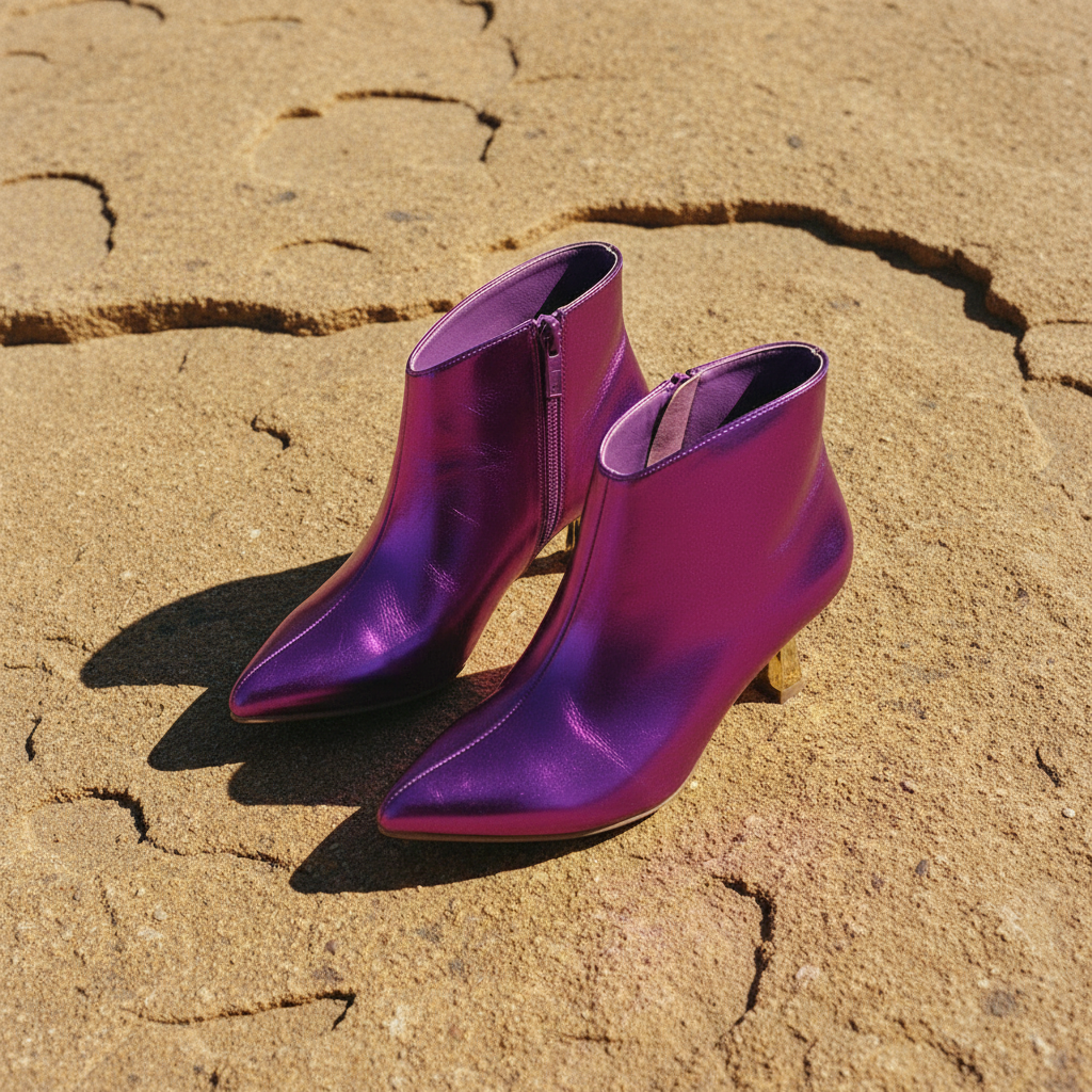 Metallic Ankle Boot Viola – weiteres Produktbild