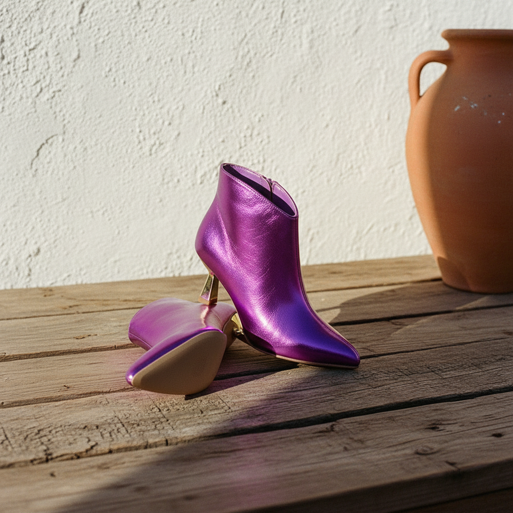 Metallic Ankle Boot Viola – weiteres Produktbild