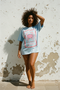 Little Pinch of Love Shirt – Geknotet mit Wickelrock, Styling