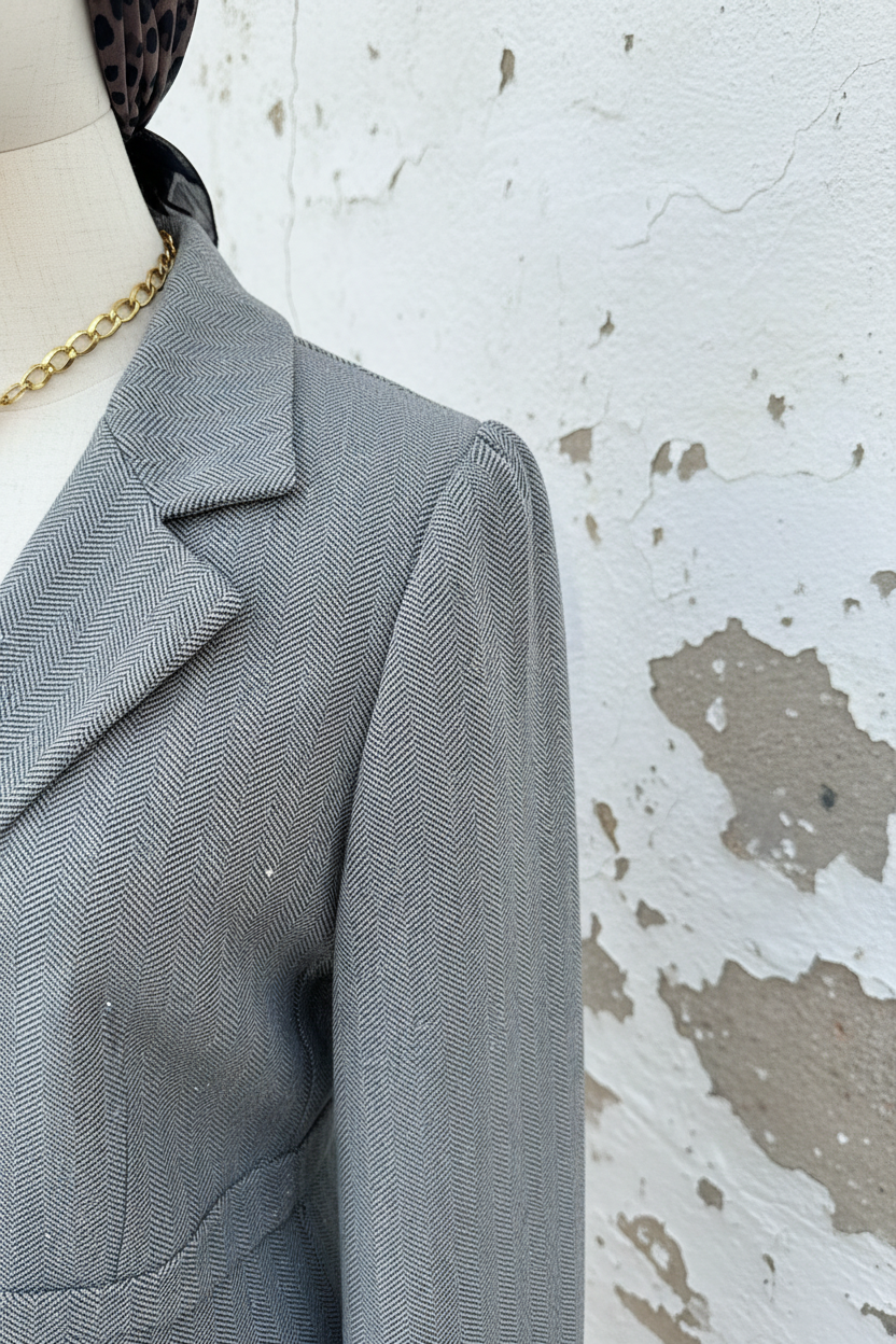 Glitzer Blazer mit Puffärmeln – LACLARA mediterrane Mode