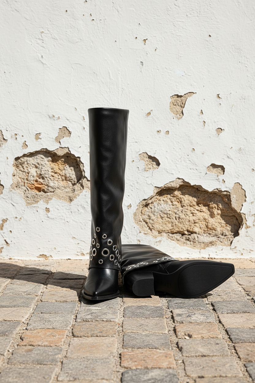 Stiefel Produktfoto stehend und liegend