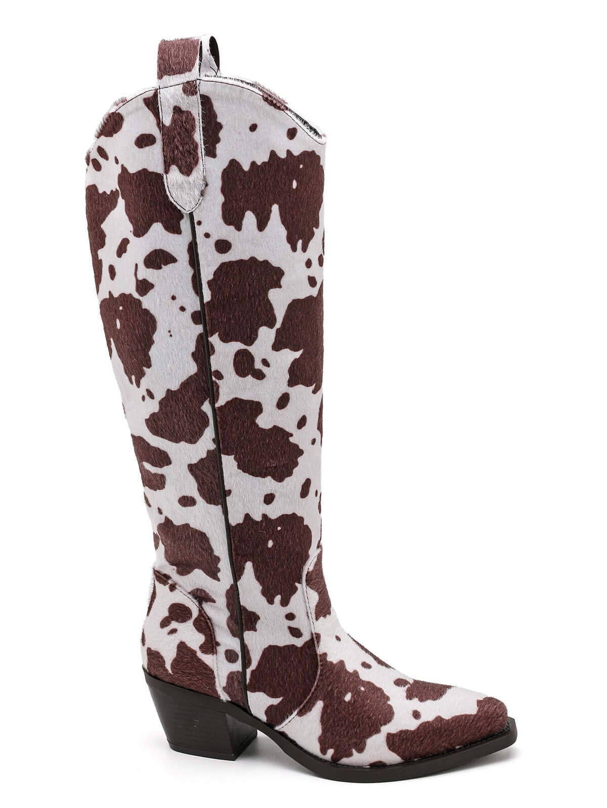 Western Cowboy Boots – Kuhprint Braun/Weiß – LACLARA mediterrane Mode
