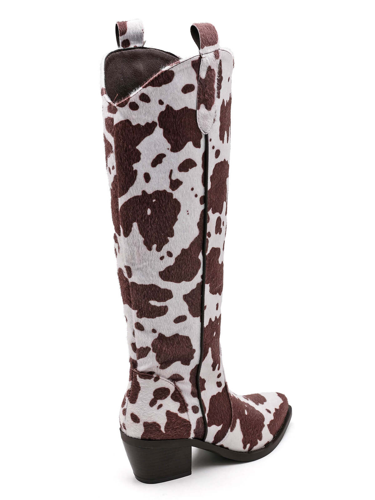 Western Cowboy Boots – Kuhprint Braun/Weiß – LACLARA mediterrane Mode