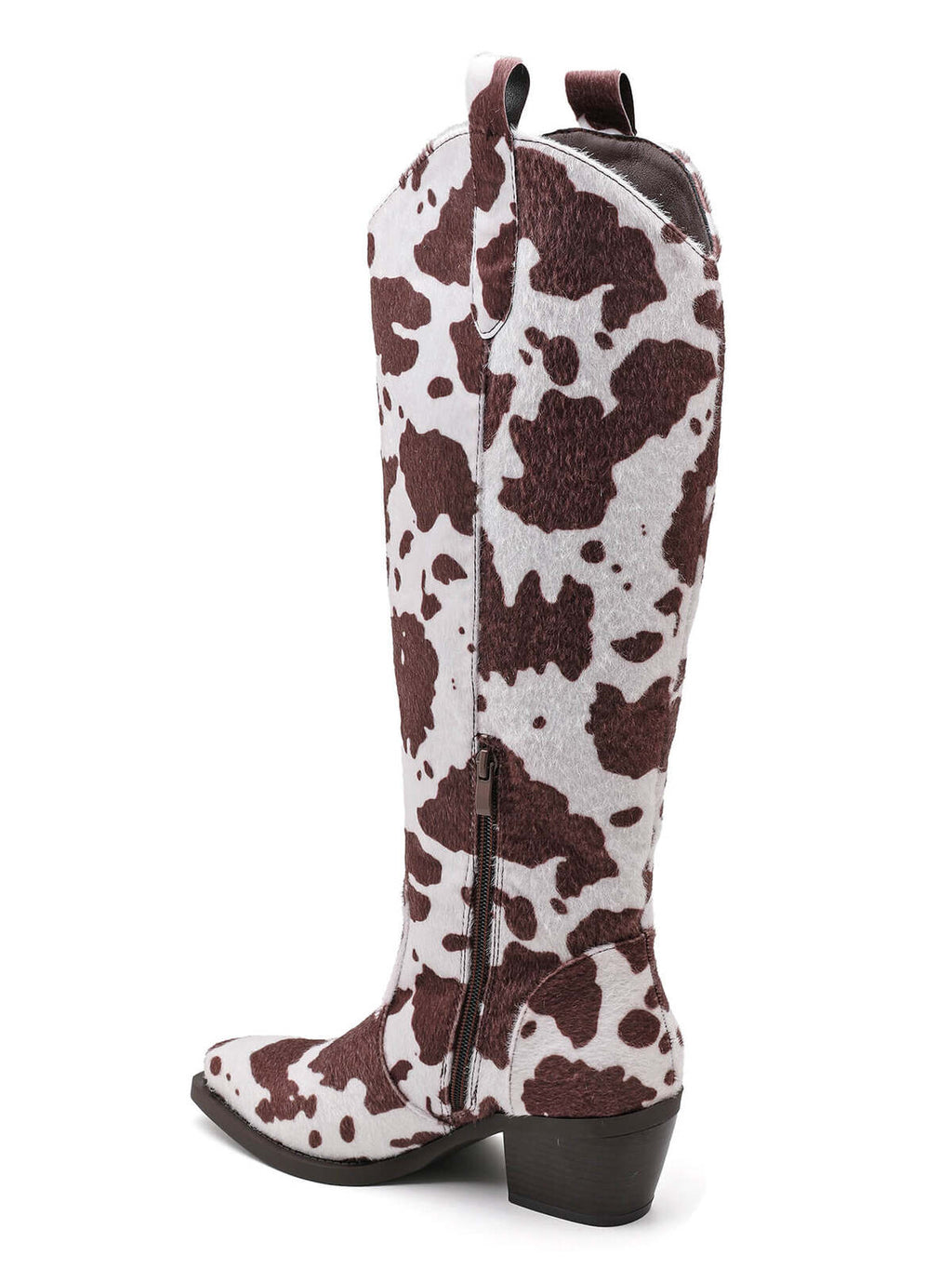Western Cowboy Boots – Kuhprint Braun/Weiß – LACLARA mediterrane Mode