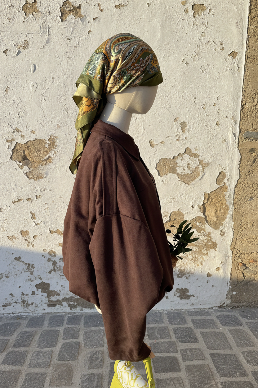 Übergangsjacke im Wildledereffekt – LACLARA mediterrane Mode