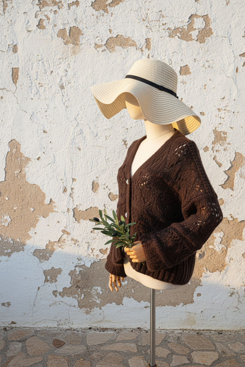 Strickjacke Seitenansicht
