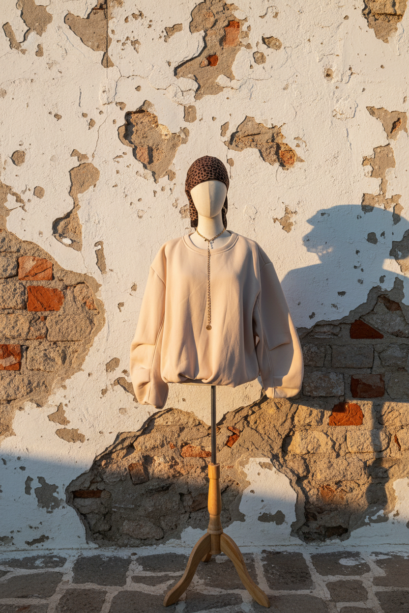 Oversized Pullover – Mediterranes Portrait