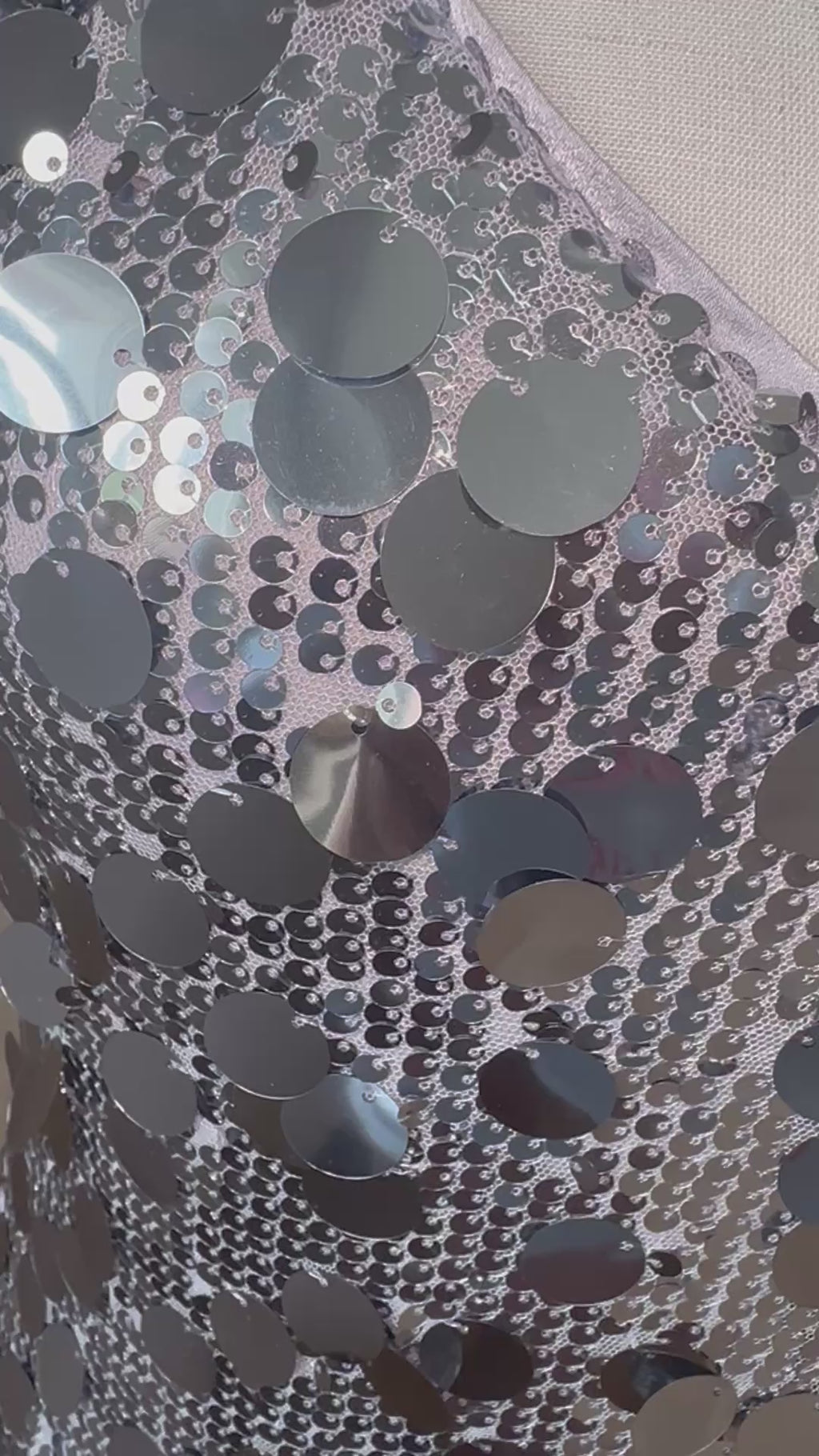 Paillettenkleid in Silber