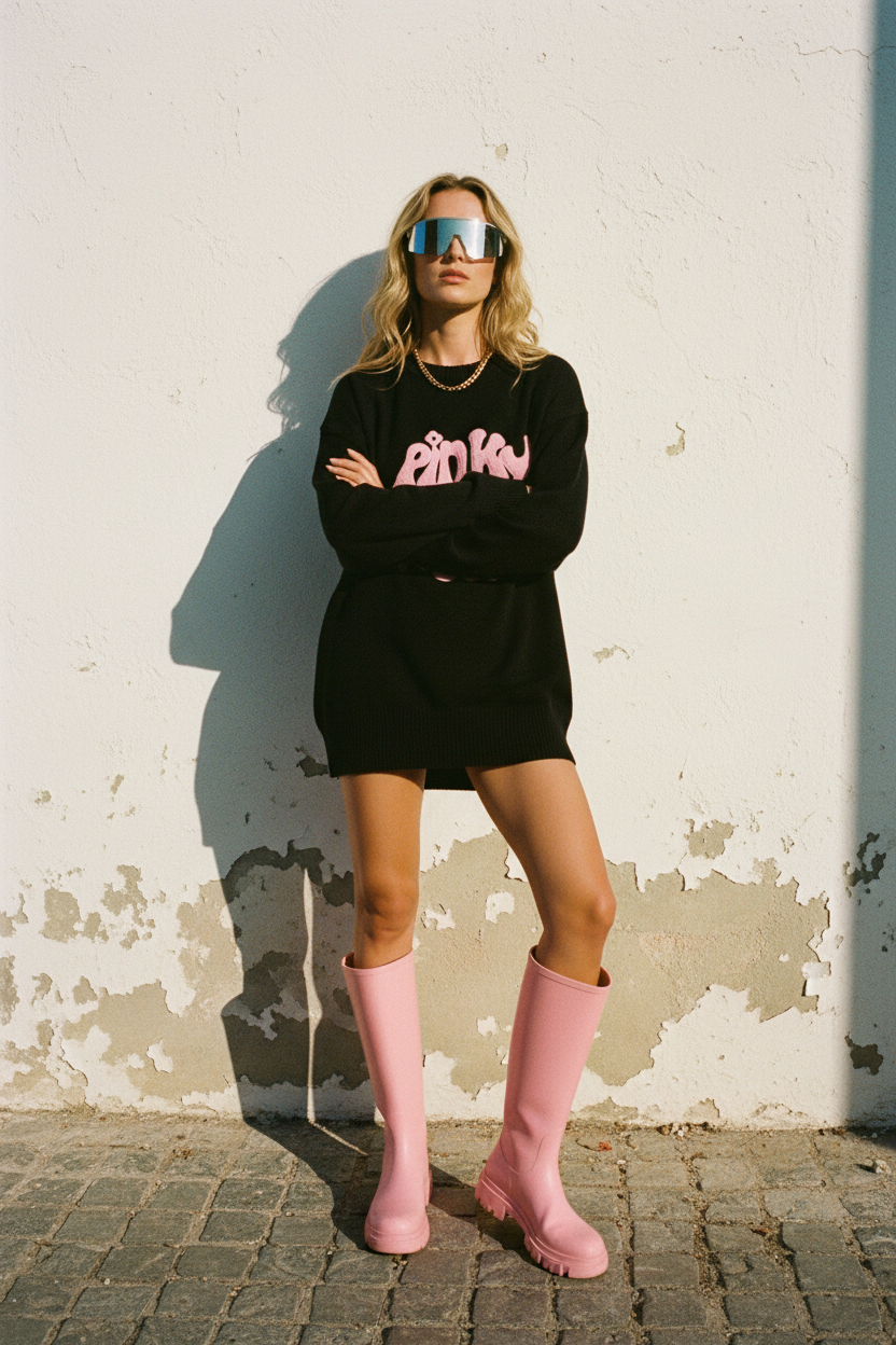 Oversized Pullover Pinky Promise