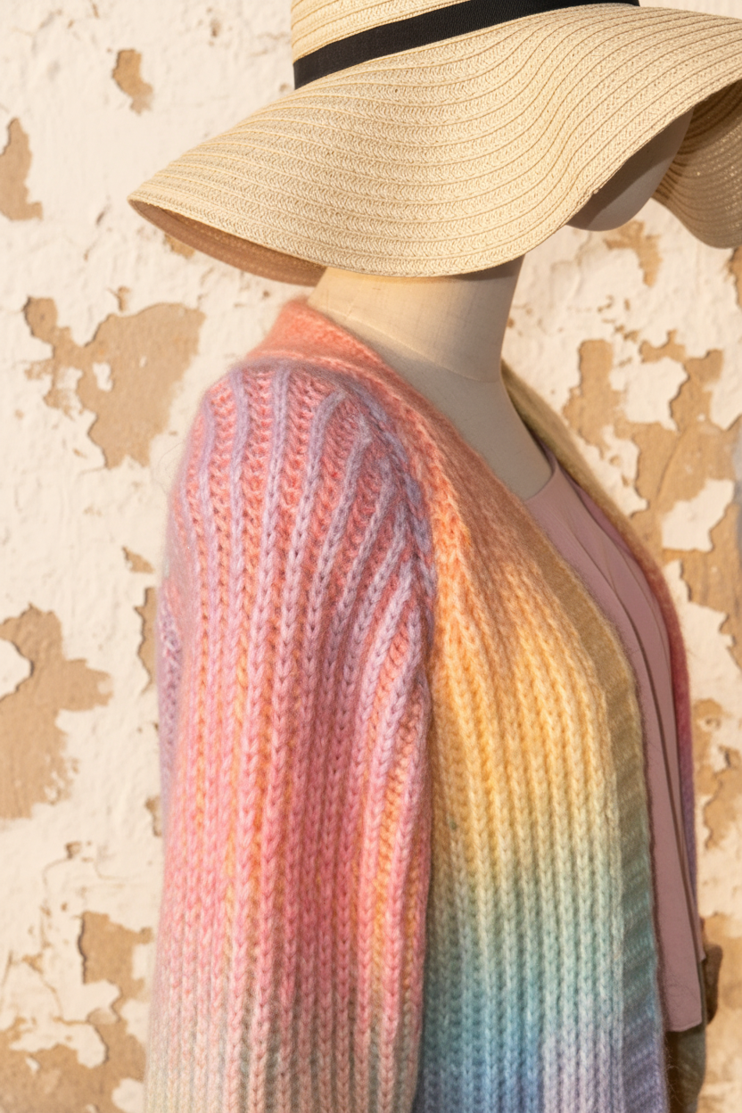 Venus Oversized Cardigan Rainbow – LACLARA mediterrane Mode