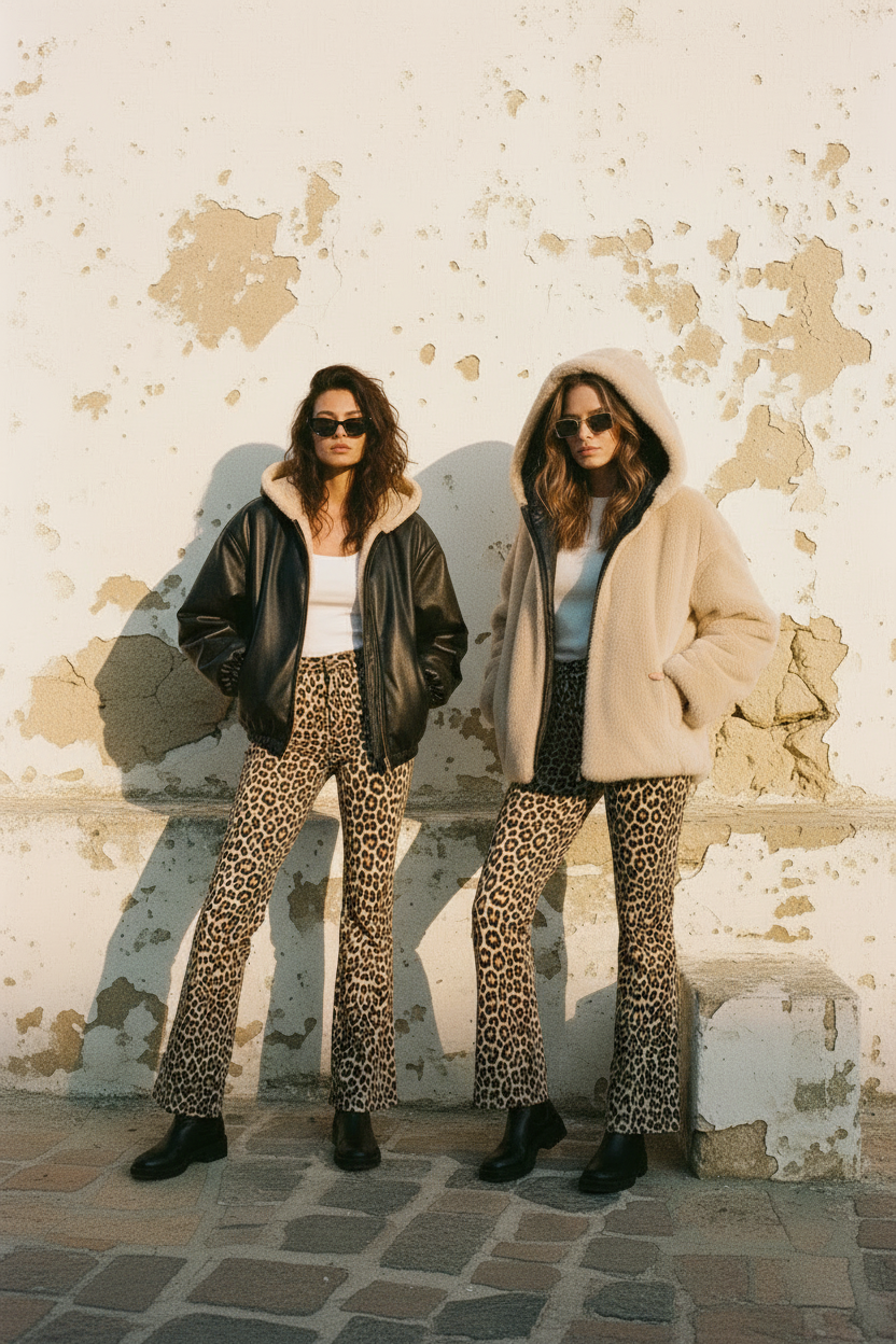 Wendejacke – beide Looks